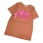 Áo Thun Nữ Cổ Tròn Form Vừa In Chữ Sounp Chocola Size M(40-60kg)
