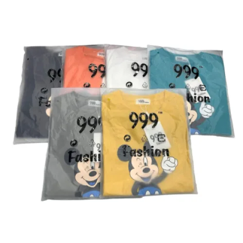 Áo Thun Nữ Cổ Tròn Form Vừa In Hình Chuột Micley Size M(40-60kg)