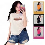 Áo Thun Nữ Cổ Tròn Form Vừa In Pretty Good Size M(40-60kg)