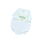 Áo Thun Nữ Cổ Tròn In Chữ Arohia form vừa size M(40-60kg)