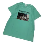 Áo Thun Nữ Cổ Tròn In chữ BEST REVIEW form ôm suông rộng size L(45-65kg)
