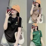 Áo Thun Nữ Cổ Tròn In Chữ hai bên form vừa size M(40-60kg)