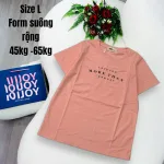 Áo Thun Nữ Cổ Tròn In chữ MORE THAN form ôm suông rộng size L(45-65kg)