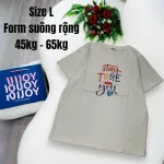 Áo Thun Nữ Cổ Tròn In chữ TRUE form ôm suông rộng size L(45-65kg)