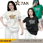 Áo Thun Nữ Cổ Tròn In chữ you got this form ôm suông rộng size L(45-65kg)