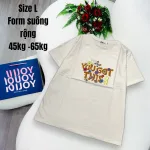 Áo Thun Nữ Cổ Tròn In chữ you got this form ôm suông rộng size L(45-65kg)