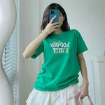 Áo Thun Nữ Cổ Tròn In chữ you got this form ôm suông rộng size L(45-65kg)