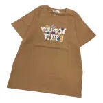 Áo Thun Nữ Cổ Tròn In chữ you got this form ôm suông rộng size L(45-65kg)