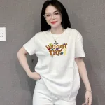 Áo Thun Nữ Cổ Tròn In chữ you got this form ôm suông rộng size L(45-65kg)