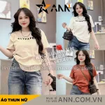 Áo Thun Nữ Cổ Tròn Thuê Chữ ALYPAPER form vừa size M(40-60kg)