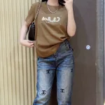 Áo Thun Nữ Cổ Tròn Thuê Chữ I AM GREAT form vừa size M(40-60kg)