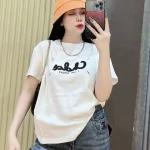 Áo Thun Nữ Cổ Tròn Thuê Chữ I AM GREAT form vừa size M(40-60kg)