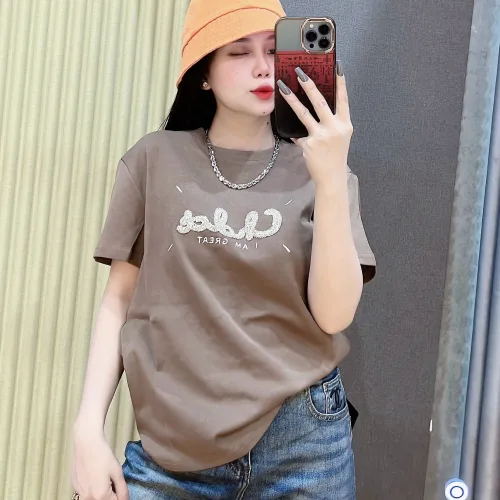 Áo Thun Nữ Cổ Tròn Thuê Chữ I AM GREAT form vừa size M(40-60kg)