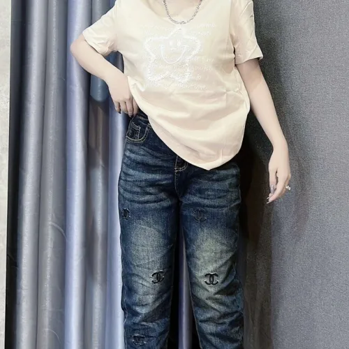 Áo Thun Nữ Cổ Tròn Thuê Hình Ngôi Sao Cười form vừa size M(40-60kg)