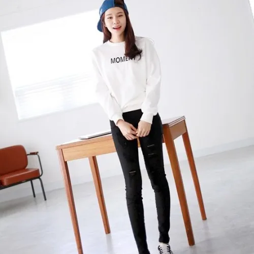 Áo thun nữ dài tay mix nhanh và đẹp đúng phong cách 2019