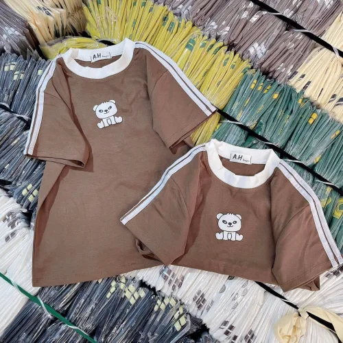 Áo thun nữ in Hình Gấu trước ngực Baby Tee ôm body từ 35kg - 55kg