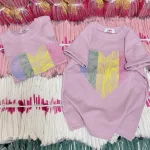Áo thun nữ in hình trái tim màu Baby Tee ôm body từ 35kg - 55kg