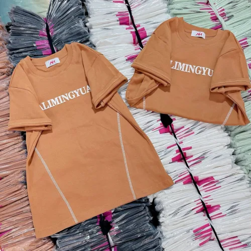 Áo thun nữ màu trơn in chữ Baby Tee ôm body từ 35kg - 55kg