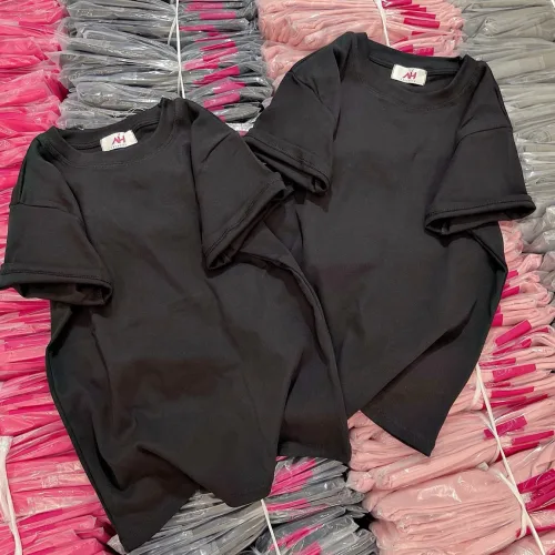 Áo thun nữ màu trơn tay ngắn Baby Tee ôm body từ 35kg - 55kg