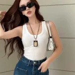 Áo thun nữ sát nách trơn Baby Tee ôm body từ 35kg - 55kg