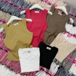 Áo thun nữ sát nách trơn Baby Tee ôm body từ 35kg - 55kg