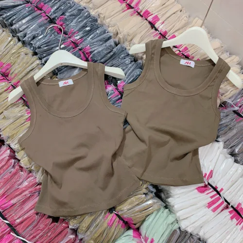 Áo thun nữ sát nách trơn Baby Tee ôm body từ 35kg - 55kg