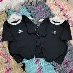 Áo thun nữ thuê logo trước ngực Baby Tee ôm body từ 35kg - 55kg