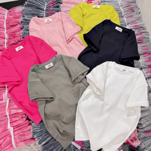 Áo Thun Nữ Trơn Cổ Tròn Baby Tee Mạc AH787