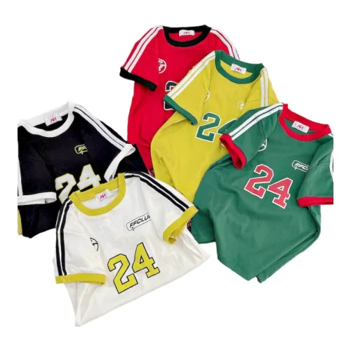 Áo Thun Nữ Trơn Cổ Tròn Baby Tee Tay Viền Sọc In Số 24 Mạc AH787