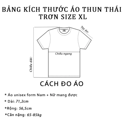 Áo Thun Nữ Trơn Cổ Tròn Form Đại Size XL(65-85kg)