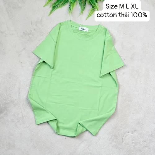 Áo Thun Nữ Trơn Cổ Tròn Form Rộng Size L(55-75kg)