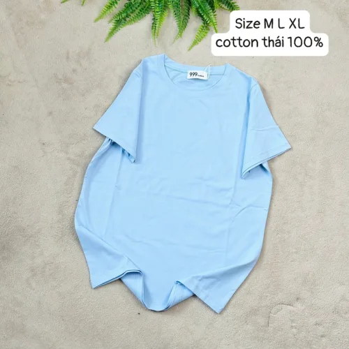 Áo Thun Nữ Trơn Cổ Tròn Form Rộng Size L(55-75kg)