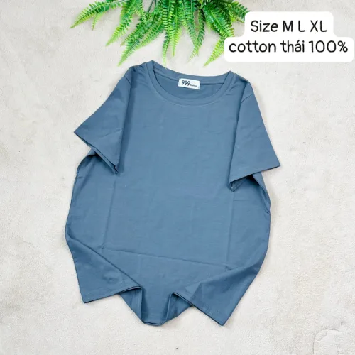 Áo Thun Nữ Trơn Cổ Tròn Form Vừa Size M(40-60kg)