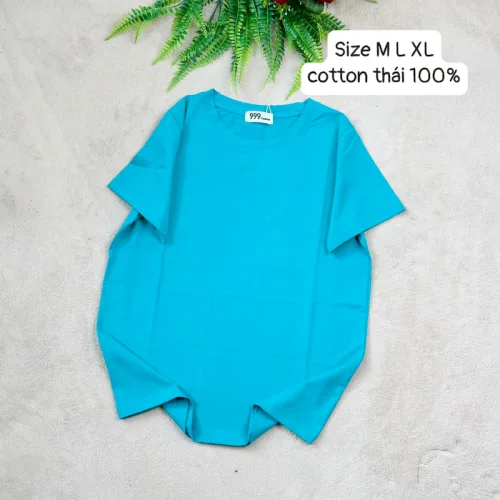 Áo Thun Nữ Trơn Cổ Tròn Form Vừa Size M(40-60kg)