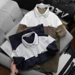 Áo Thun Polo Nam - Áo Thun Nam Cổ Bẻ Phối 2 Có Logo Trước Ngực Big Size