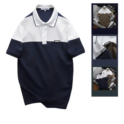 Áo Thun Polo Nam - Áo Thun Nam Cổ Bẻ Phối 2 Có Logo Trước Ngực Big Size