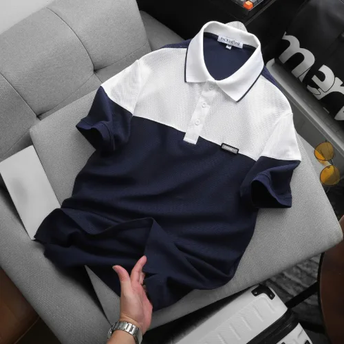 Áo Thun Polo Nam - Áo Thun Nam Cổ Bẻ Phối 2 Có Logo Trước Ngực Big Size