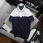 Áo Thun Polo Nam - Áo Thun Nam Cổ Bẻ Phối 2 Có Logo Trước Ngực Big Size