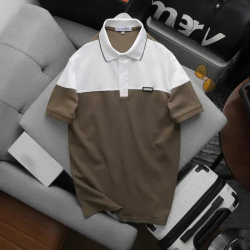 Áo Thun Polo Nam - Áo Thun Nam Cổ Bẻ Phối 2 Có Logo Trước Ngực Big Size