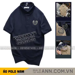 Áo Thun Polo Nam - Áo Thun Nam Cổ Bẻ Thêu Logo Trước Ngực Big Size