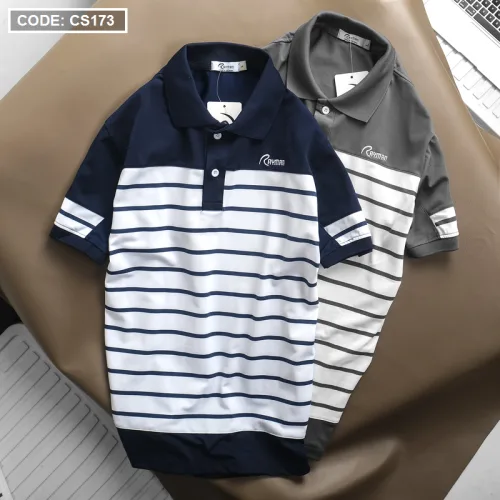 Áo Thun Sọc Nam Polo Thêu Chữ Rayman Cao Cấp (Có Size 3XL)