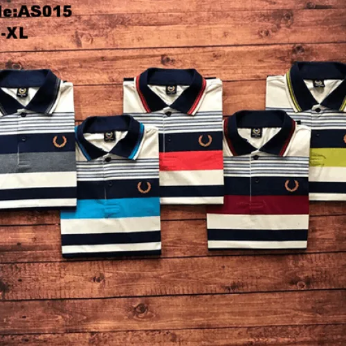 Áo Thun Sọc Polo Nam Cotton Logo Hoàng Gia