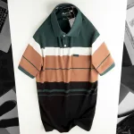 Áo Thun Sọc Nam Trung Niên Cổ Bẻ Có Túi (Có size 3x)