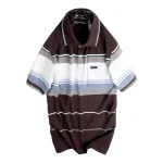 Áo Thun Sọc Nam Trung Niên Cổ Bẻ Có Túi Thun Cotton (Có size 3x)