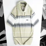 Áo Thun Sọc Nam Trung Niên Cổ Bẻ Có Túi Thun Cotton (Có size 3x)