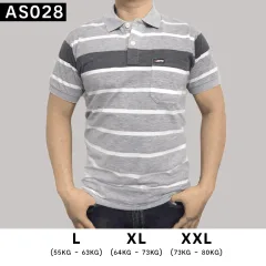 Áo Polo Nam Sọc Ngang Có Túi Cao Cấp