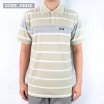 Áo Polo Nam Sọc Ngang Có Túi Cao Cấp
