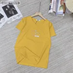 Áo thun thái nữ cổ tim form rộng in chữ i love my self