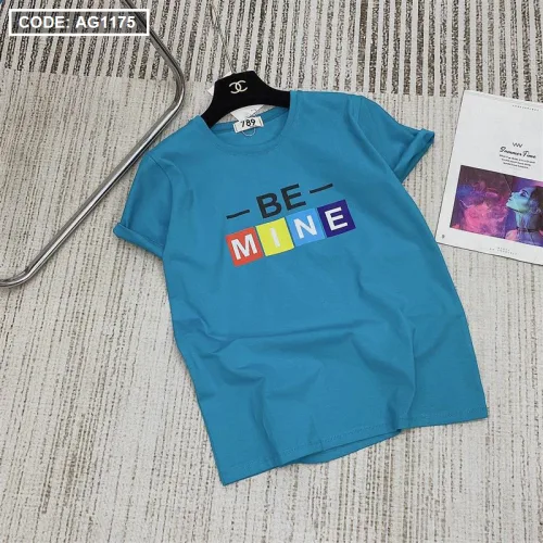 Áo thun thái nữ cổ tròn form rộng in chữ be mine