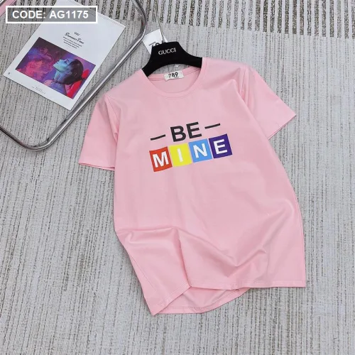Áo thun thái nữ cổ tròn form rộng in chữ be mine